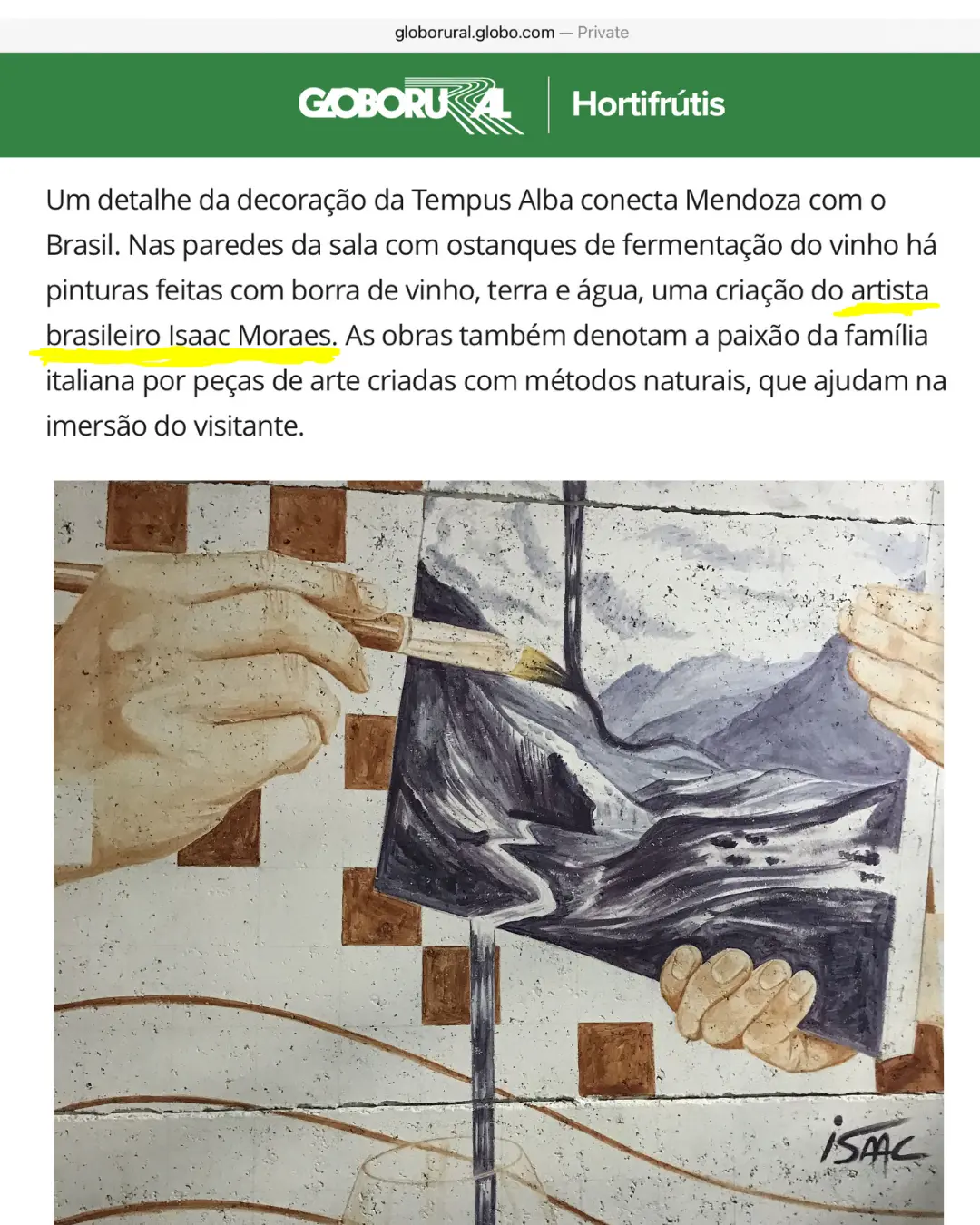 Globo Rural Isaac Moraes