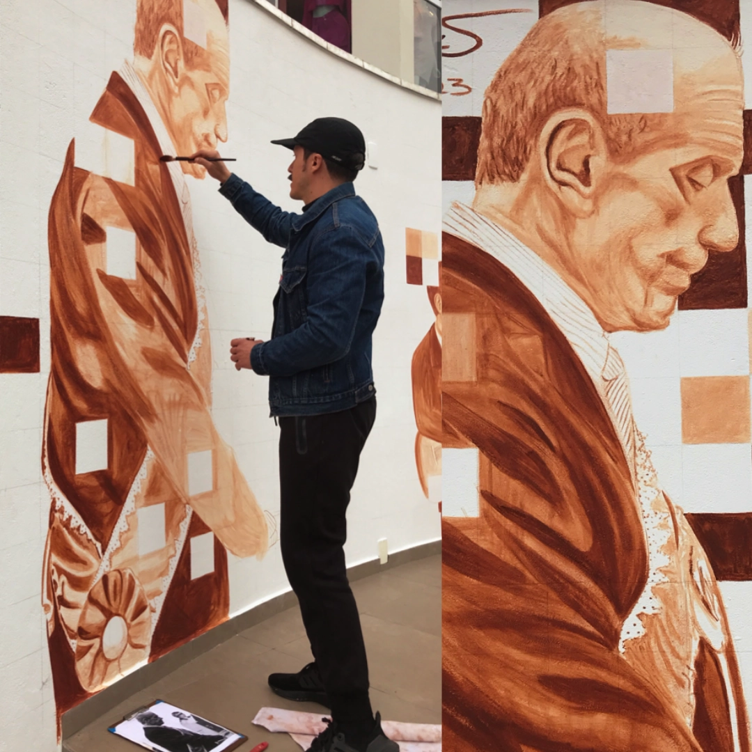 Mural com terra